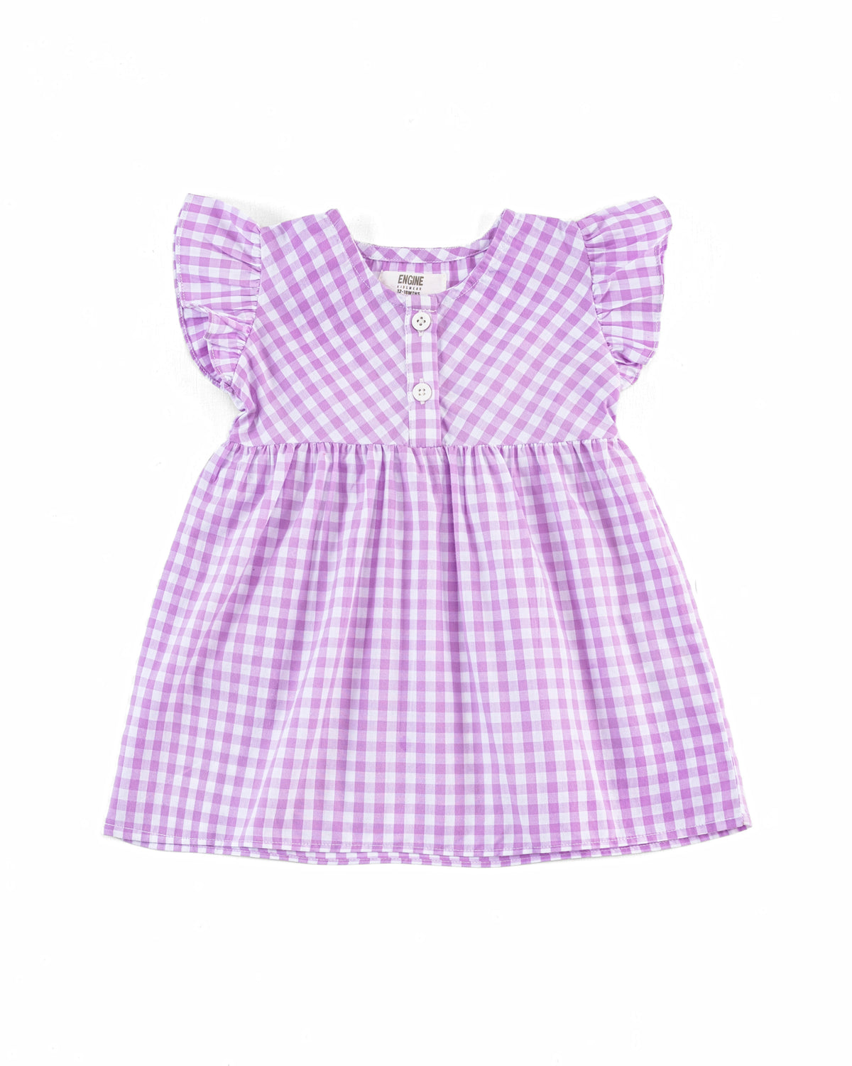 Girls Ruffle Check Dress - Engine - Buy Now