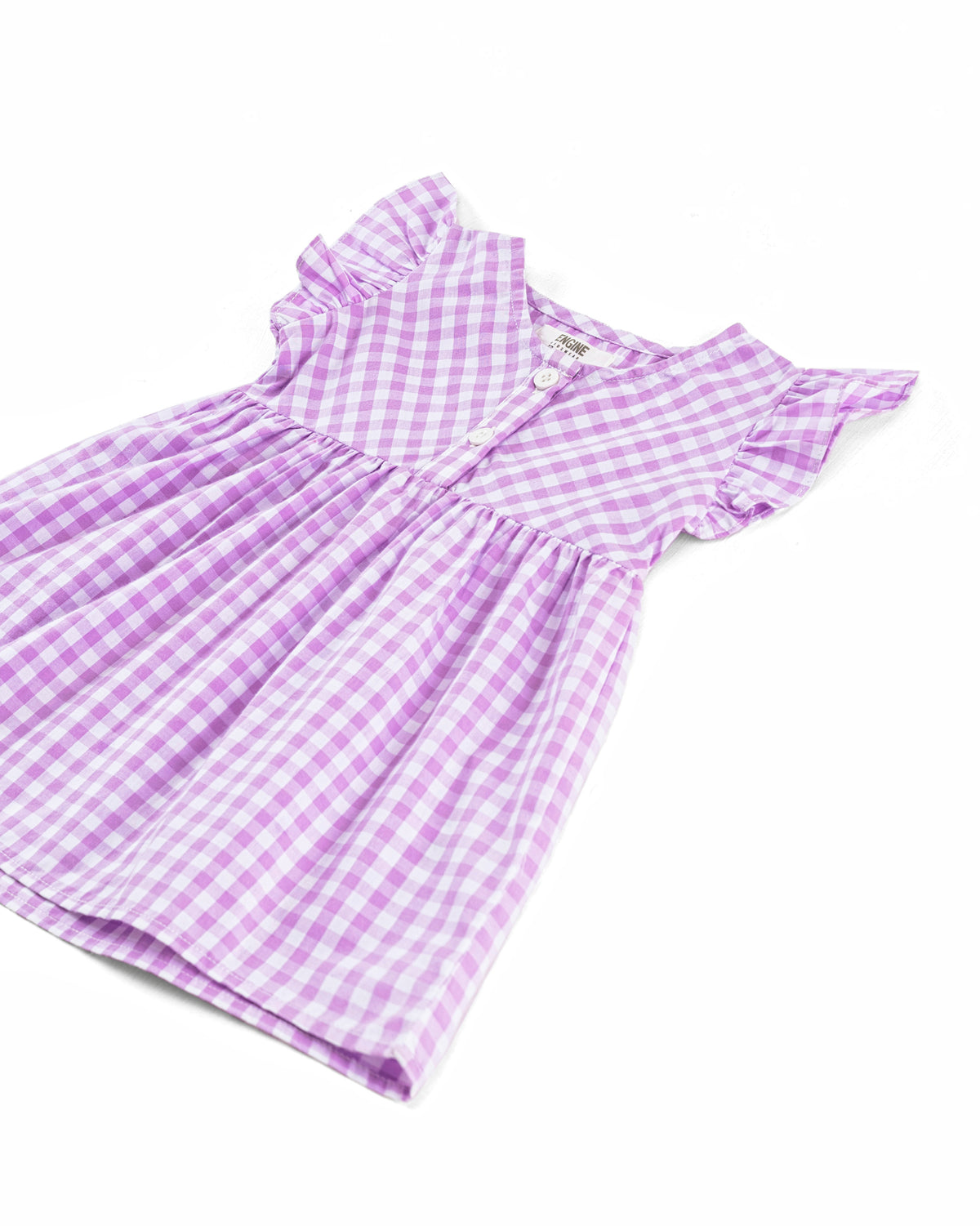 Girls Ruffle Check Dress - Engine - Buy Now