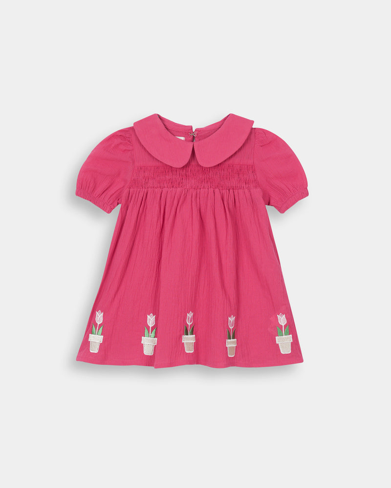 Girls Embroidered Dress - Engine - Buy Now