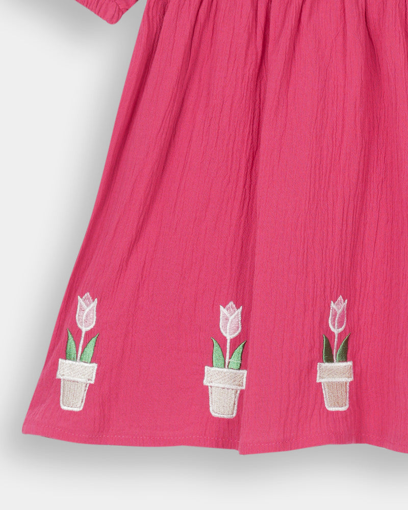 Girls Embroidered Dress - Engine - Buy Now