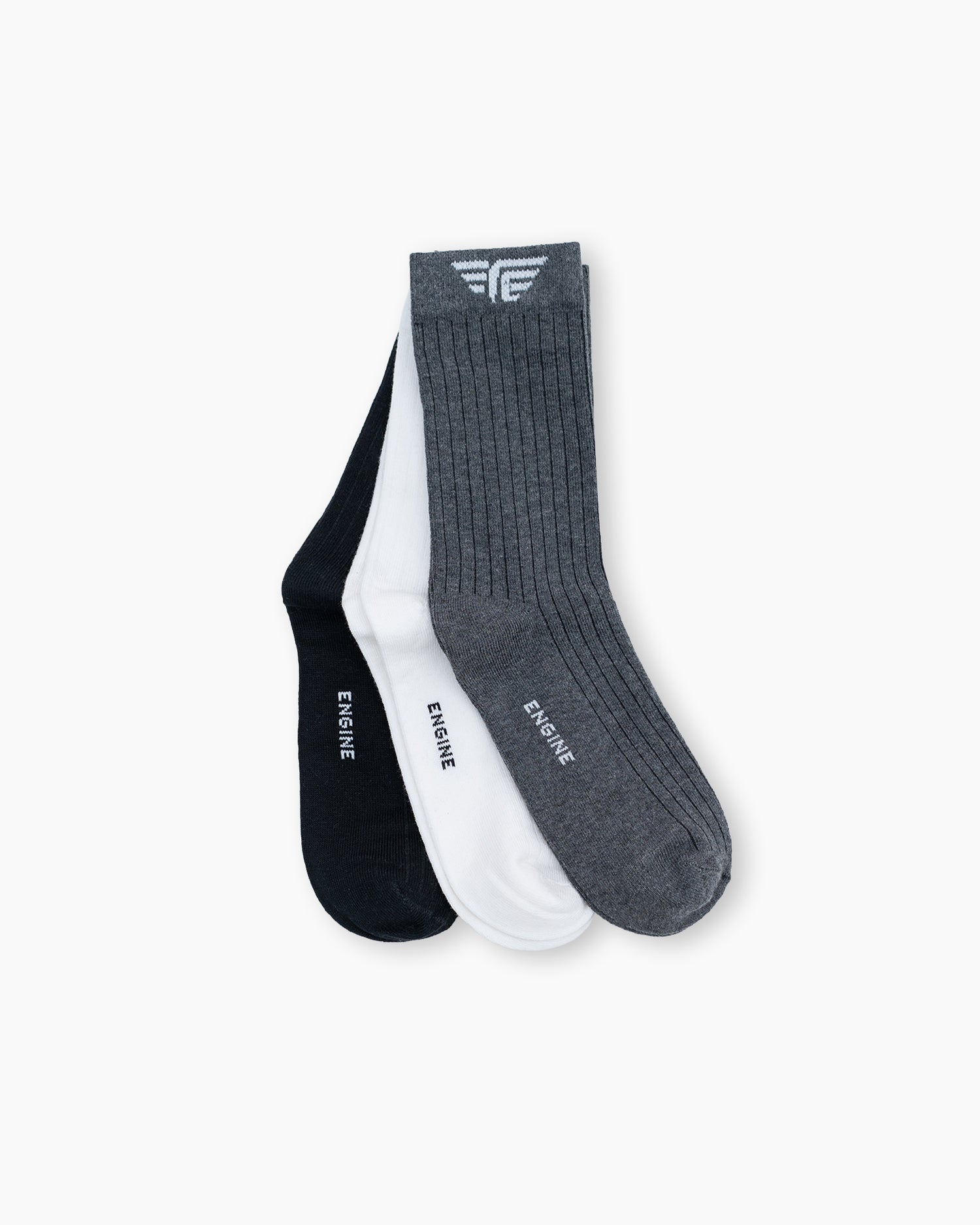 Men Crew Cut Socks - Engine - Buy Now