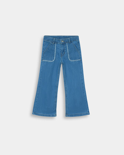 Girls Flared Denim