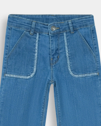 Girls Flared Denim