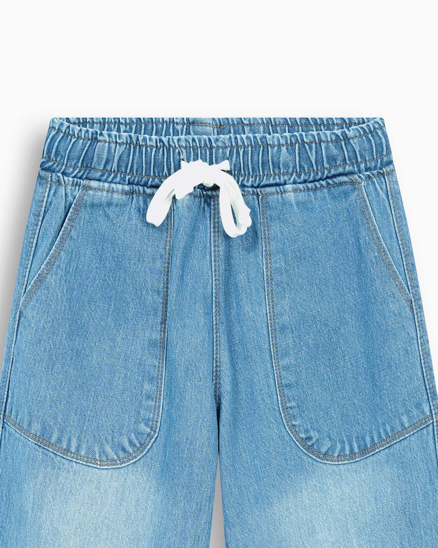 Girls Balloon Fit Denim