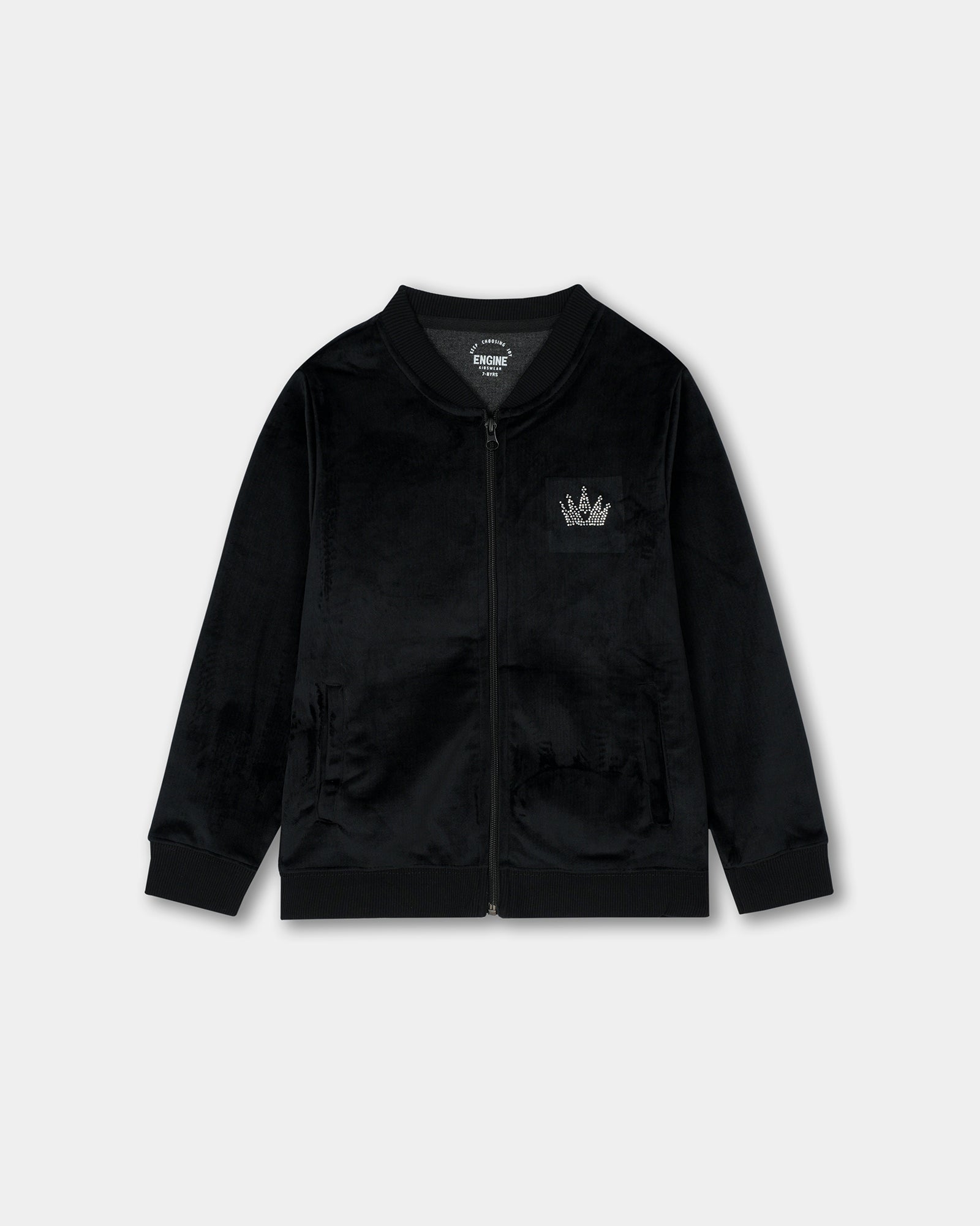Girls Fashion Zipper Thru Upper