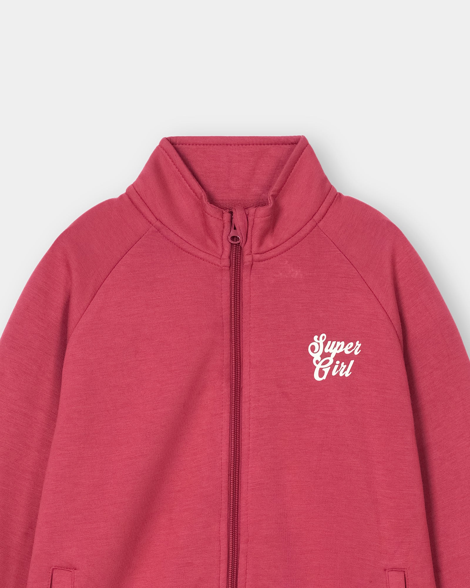Girls Basic Zip-Up Upper