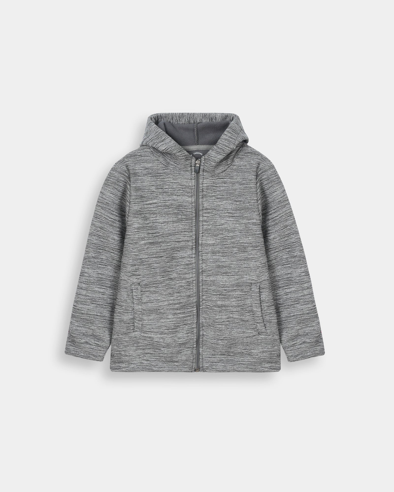 Boys Basic Zip-Up Hoodie