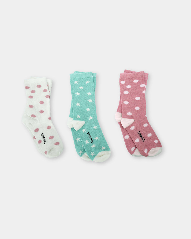 Girls Full Length Socks - Engine - Buy Now
