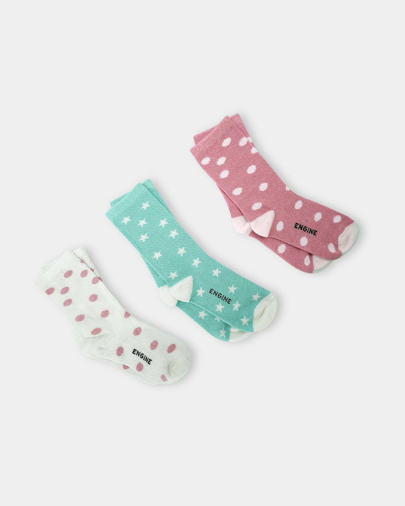 Girls Full Length Socks - Engine - Buy Now