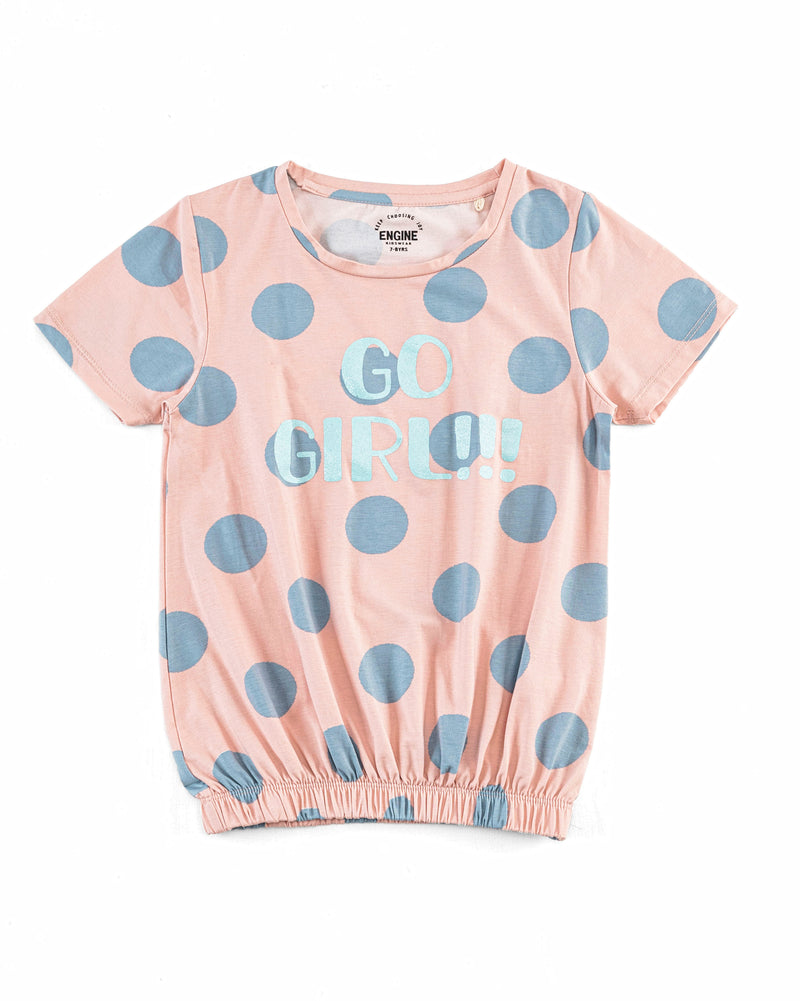 Girls Slogan Graphic Top - Engine - Buy Now