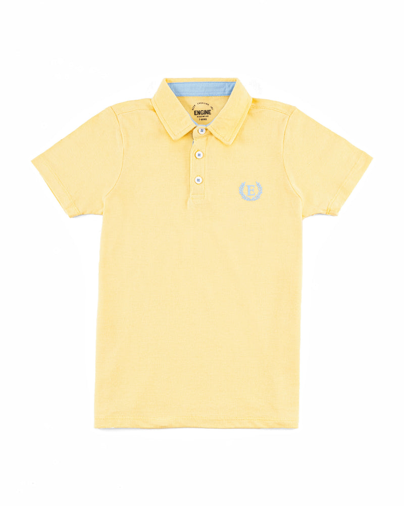 Boys Plain Polo Tee - Engine - Buy Now