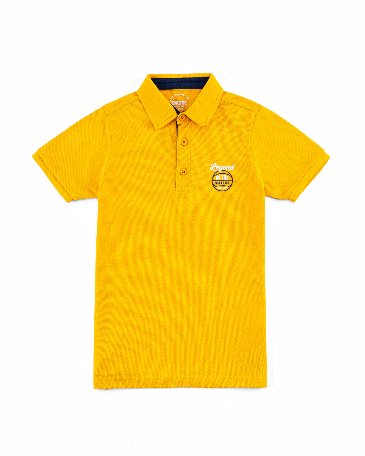 Boys Solid Polo Tee - Engine - Buy Now