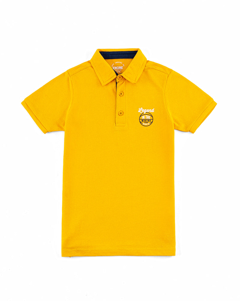 Boys Solid Polo Tee - Engine - Buy Now