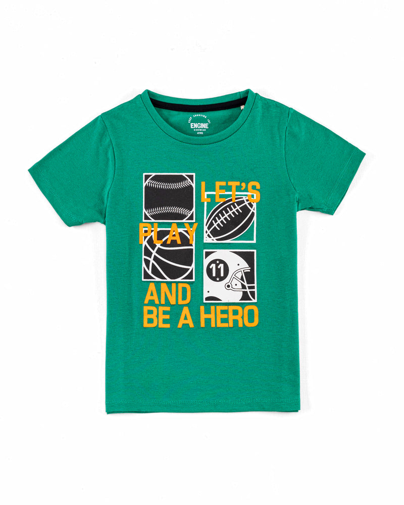 Boys Football Graphic T-Shirt - Engine - Buy Now