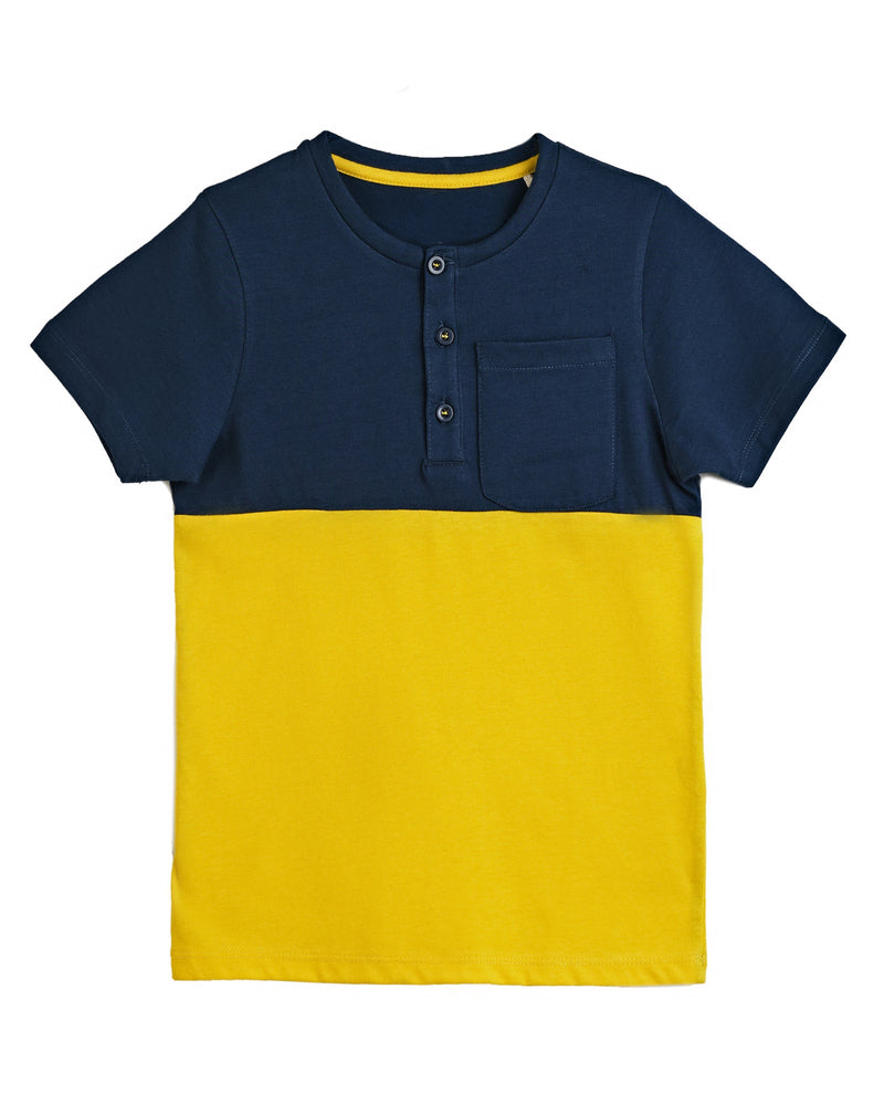 Boys S/S Panel Henley - Engine - Buy Now