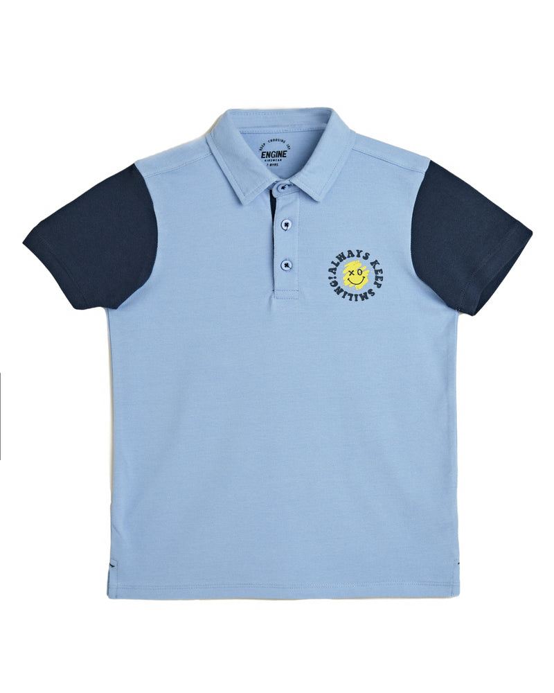 Boys Smiley Polo Tee - Engine - Buy Now