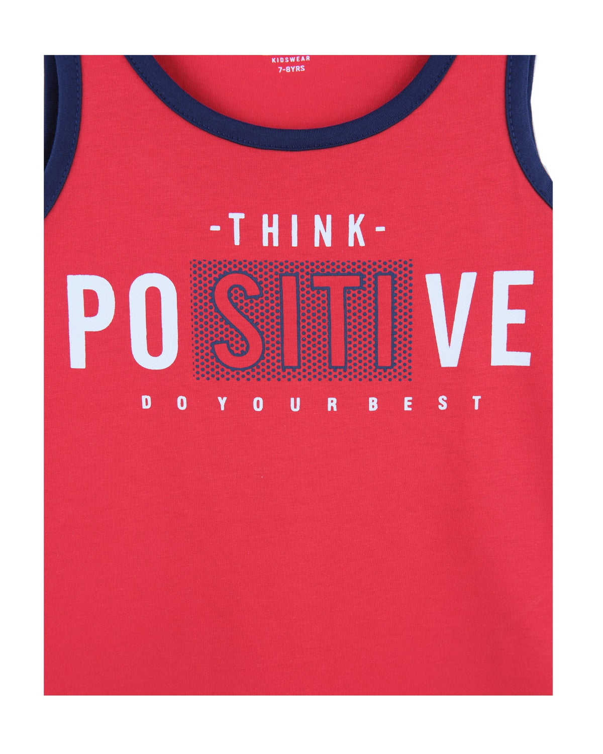 Boys Think Positive Vest - Engine - Buy Now