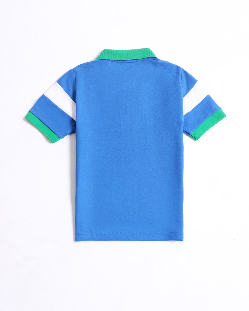 Boys S/S Panel Polo Tee - Engine - Buy Now