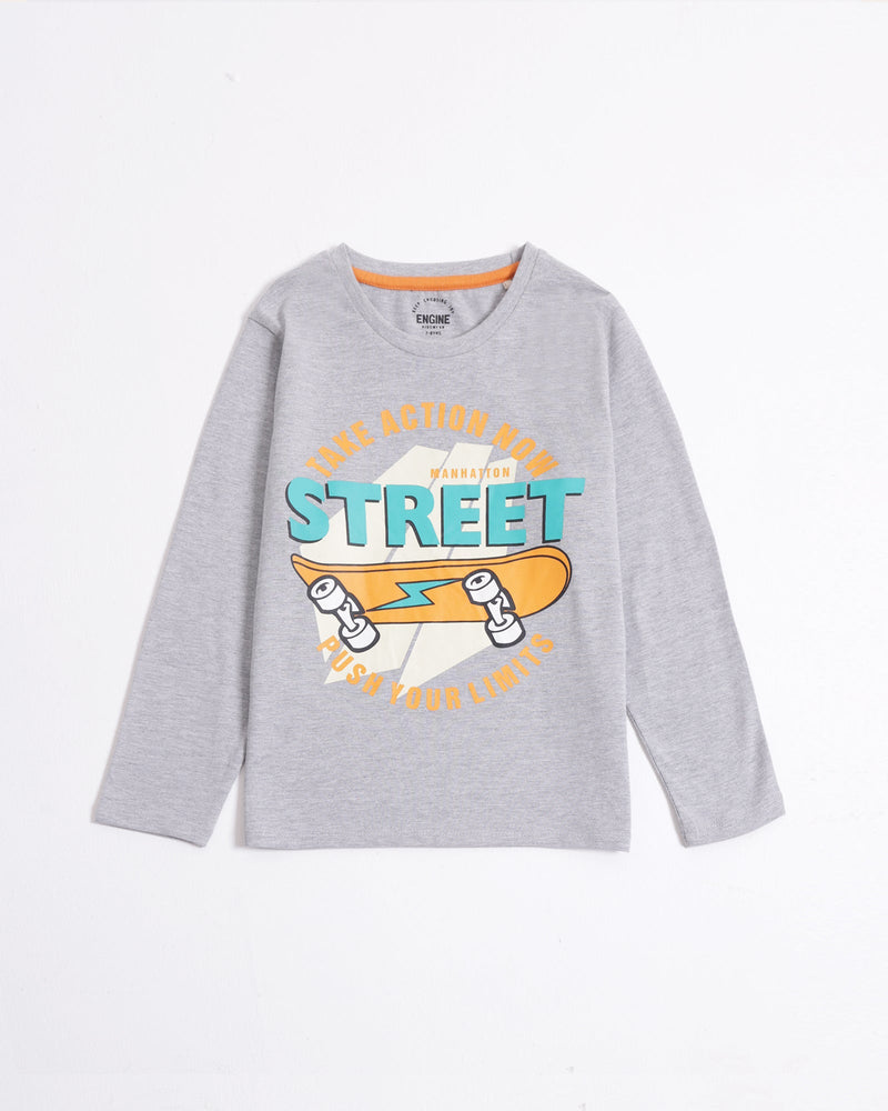 Boys L/S Graphic T-Shirt - Engine - Buy Now