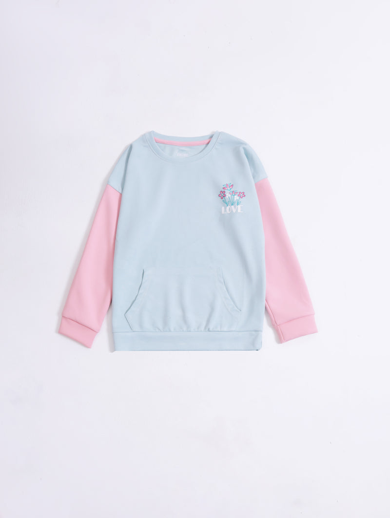 Girls Panel Sweatshirt - Engine - Buy Now