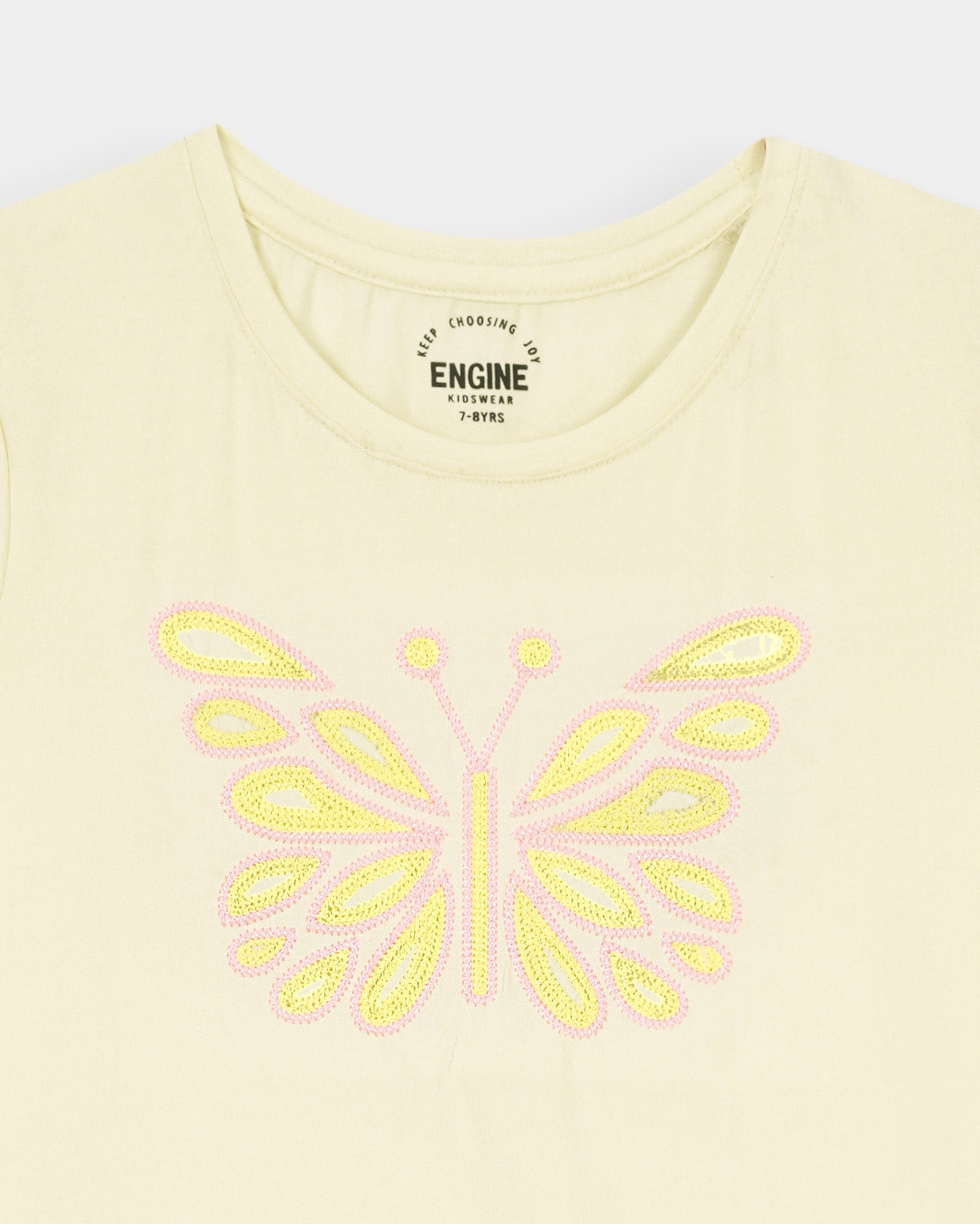 Girls Embroidered T Shirt - Engine - Buy Now