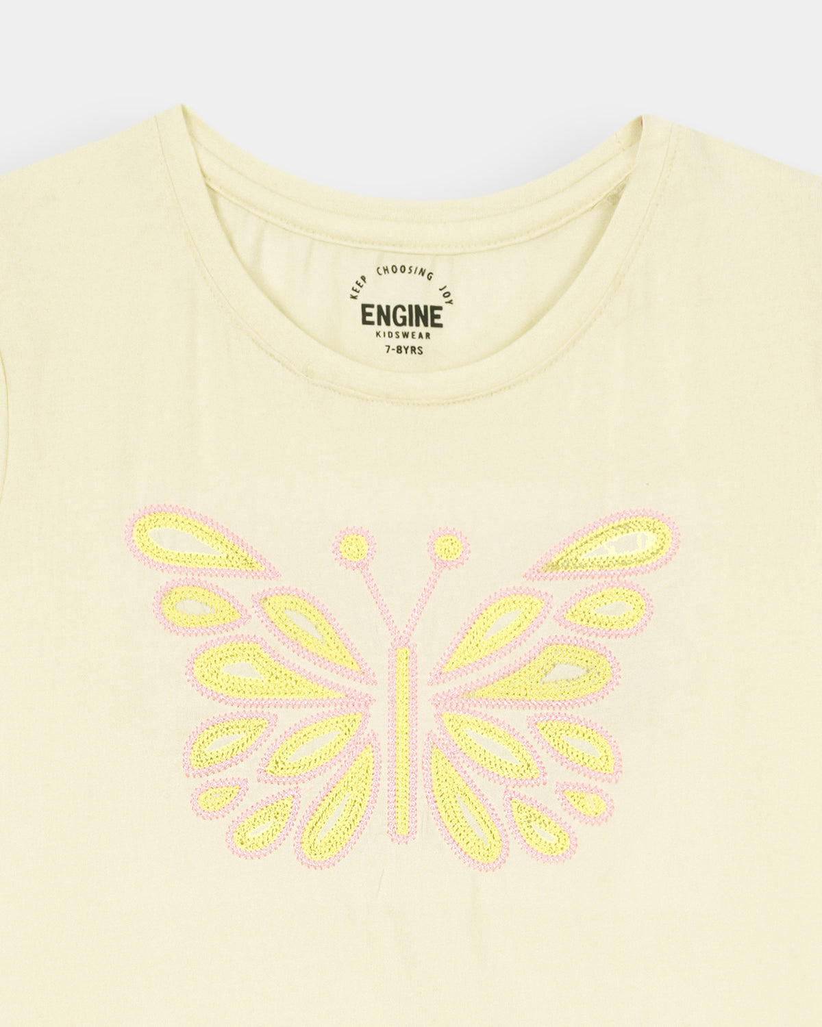 Girls Embroidered T Shirt - Engine - Buy Now