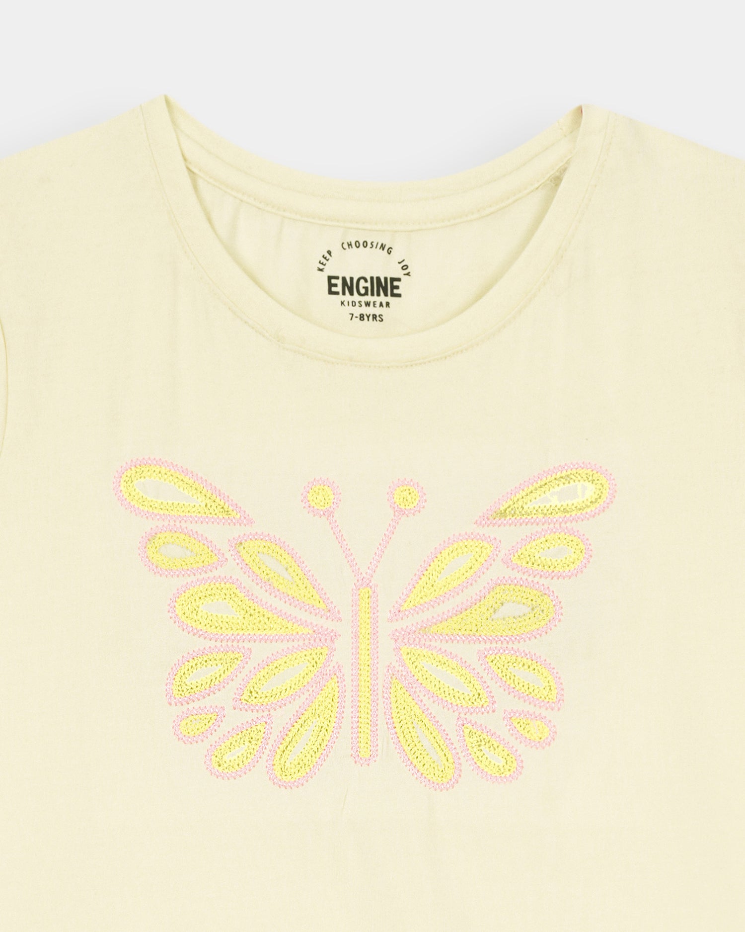 Girls Embroidered T Shirt - Engine - Buy Now