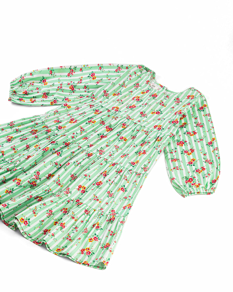 Girls Floral Tier Dress - Engine - Buy Now