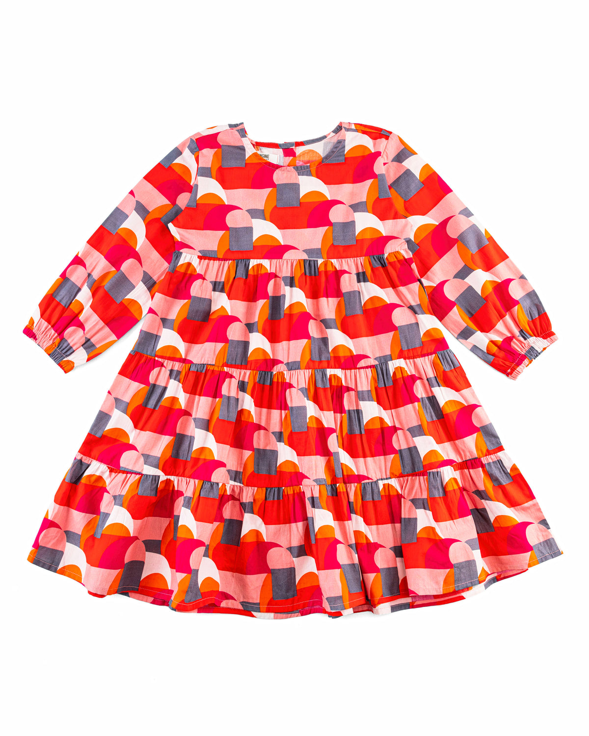 Girls Printed Tier Dress - Engine - Buy Now