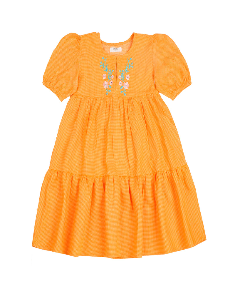 Girls Embroidered Tier Dress - Engine - Buy Now