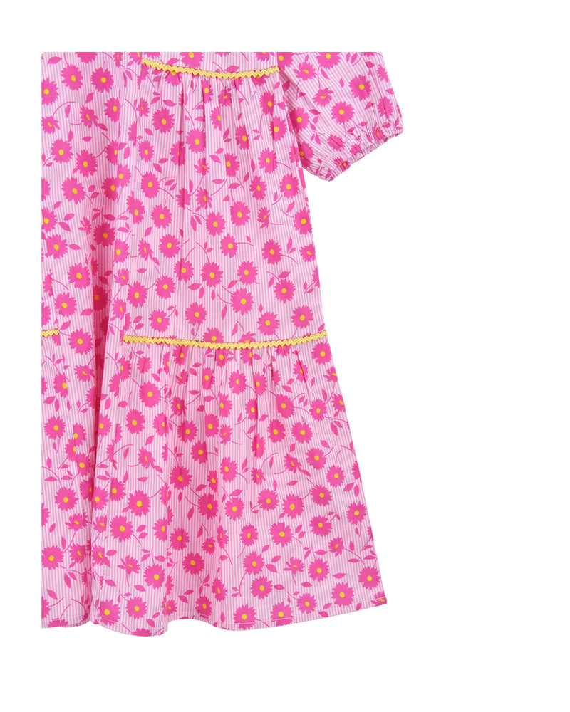 Girls Floral Three-Tier Dress - Engine - Buy Now