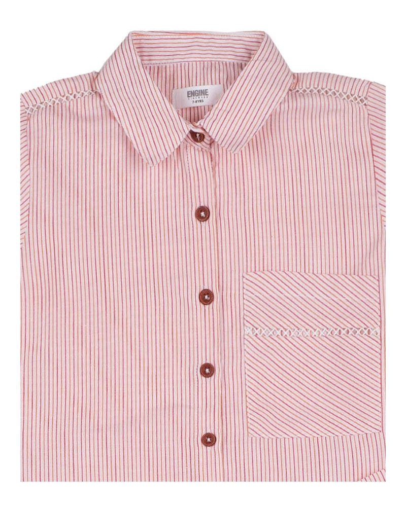 Girls Striped Button Up Top - Engine - Buy Now
