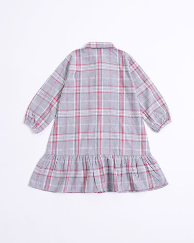 Girls Check Dress