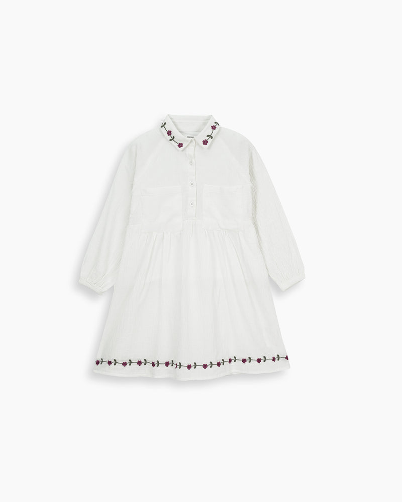 Girls Embroidered Dress - Engine - Buy Now