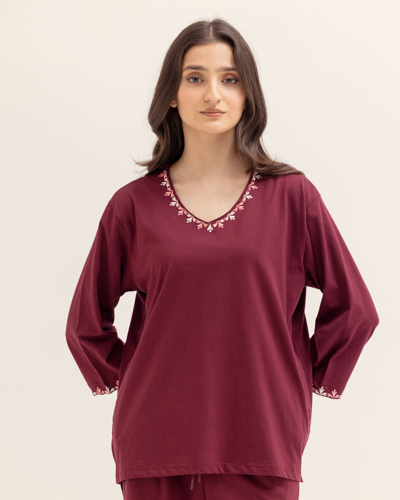 Women Embroidered Co-Ord Set - Engine - Buy Now