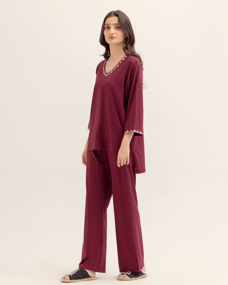 Women Embroidered Co-Ord Set - Engine - Buy Now