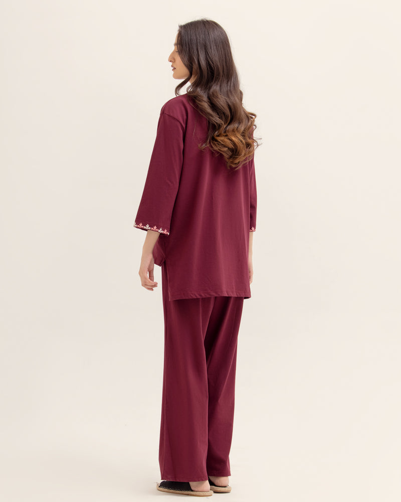 Women Embroidered Co-Ord Set - Engine - Buy Now