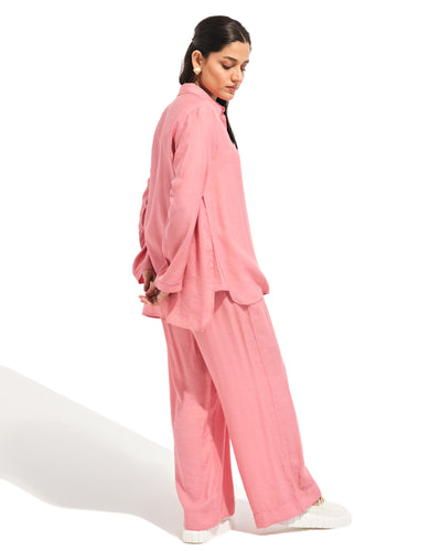Women Button Down Matching Set