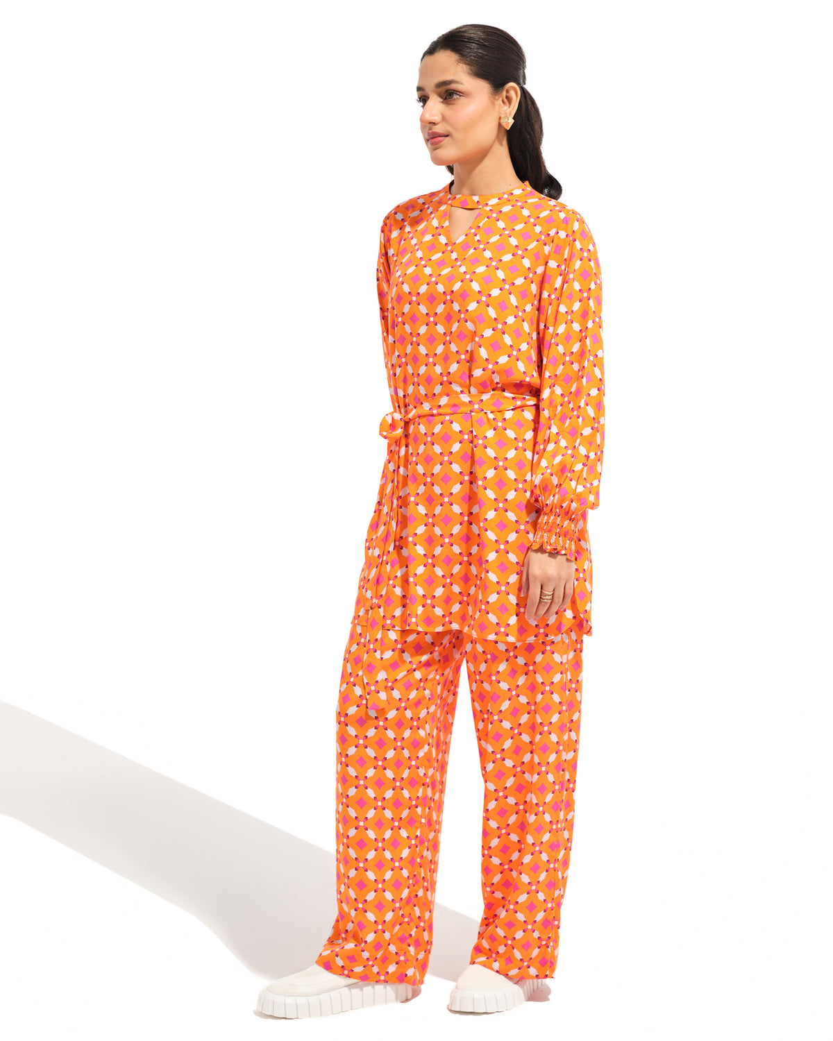 Women Printed Co-ord Set - Engine - Buy Now