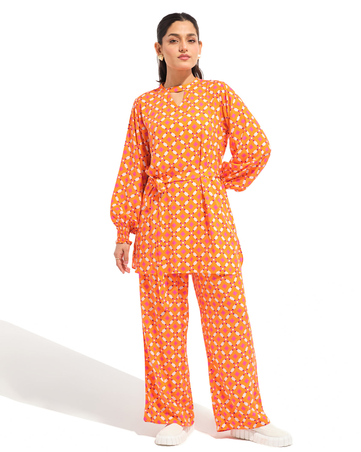 Women Printed Co-ord Set - Engine - Buy Now