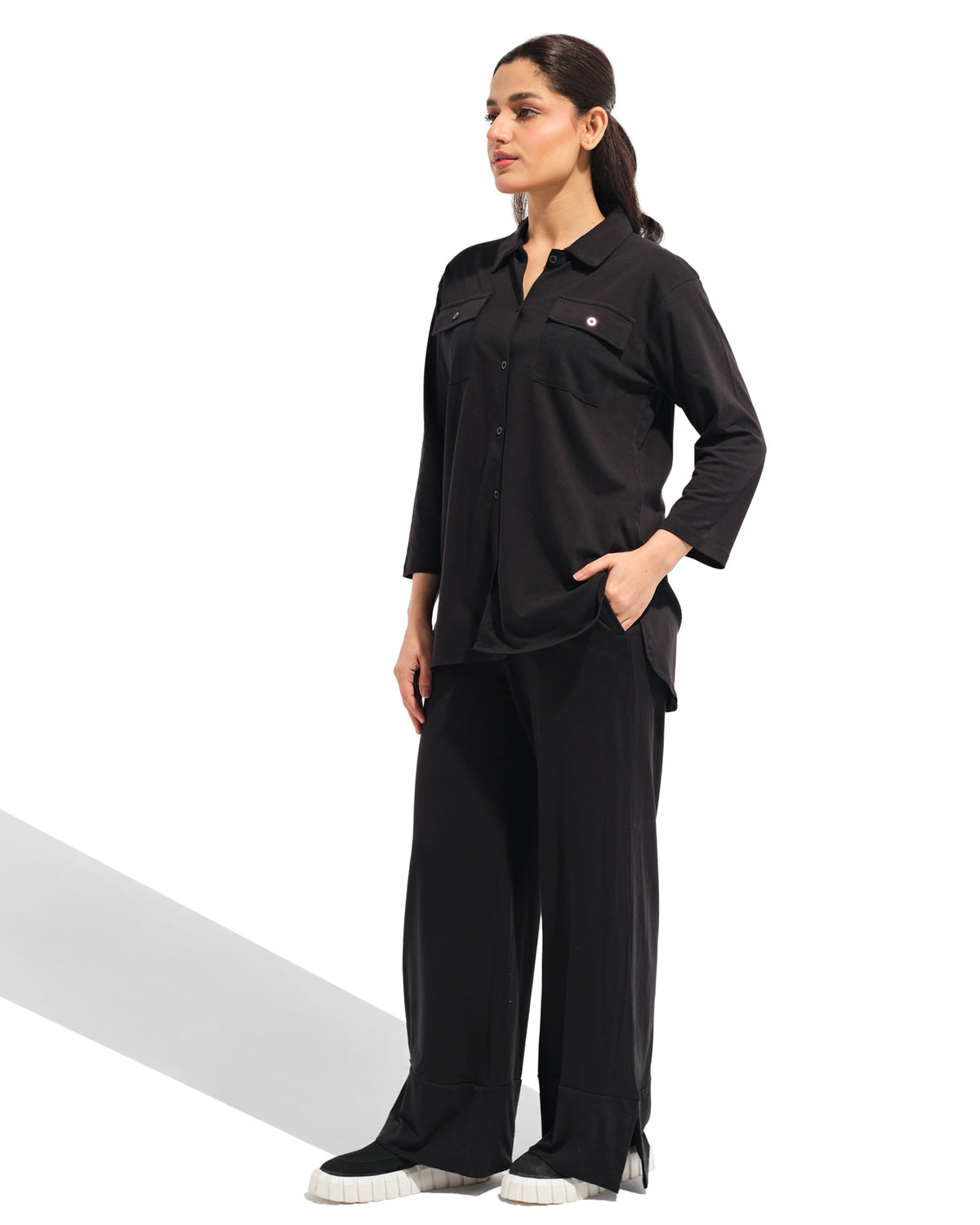 Women Solid Knit Suit - Engine - Buy Now