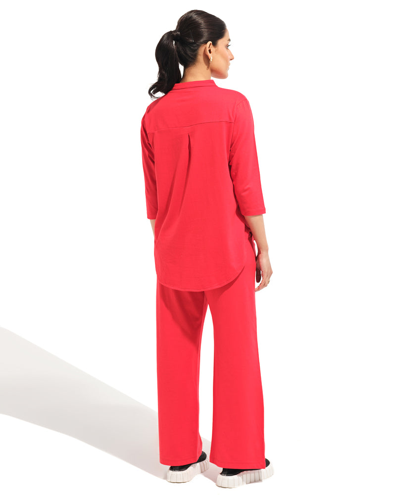 Women Self-textured Co-ord Set - Engine - Buy Now