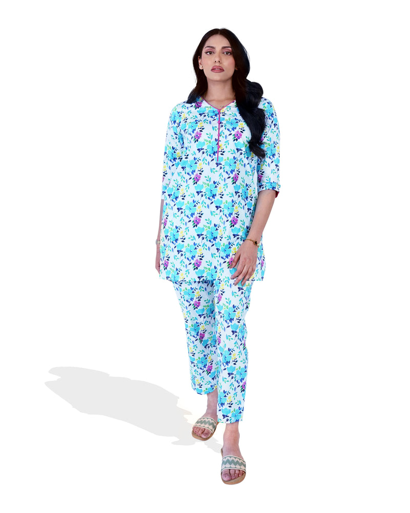 Women Floral Printed Co-ord Set - Engine - Buy Now
