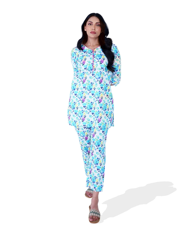 Women Floral Printed Co-ord Set - Engine - Buy Now