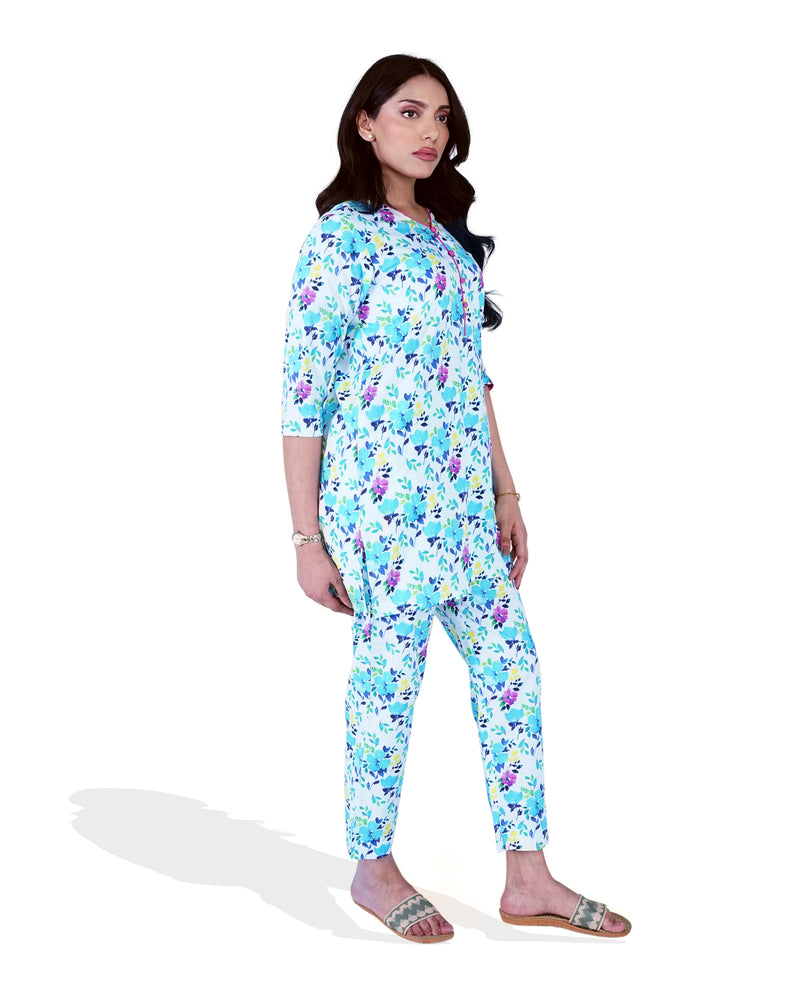 Women Floral Printed Co-ord Set - Engine - Buy Now