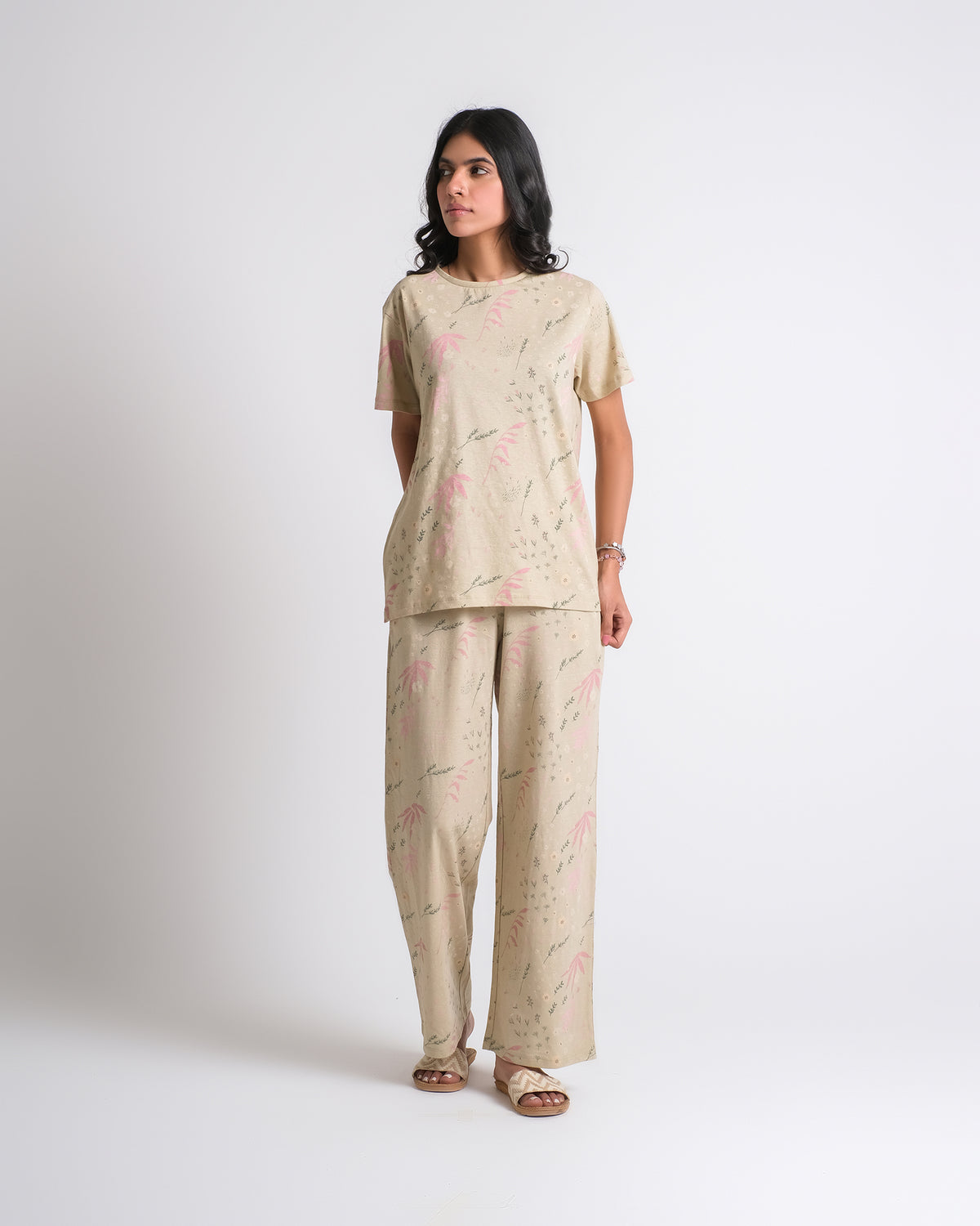 Women Printed Knit Co-ord Set - Engine - Buy Now