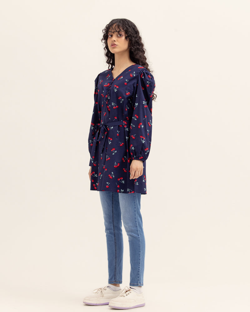 Women Cherry Top with Belt - Engine - Buy Now