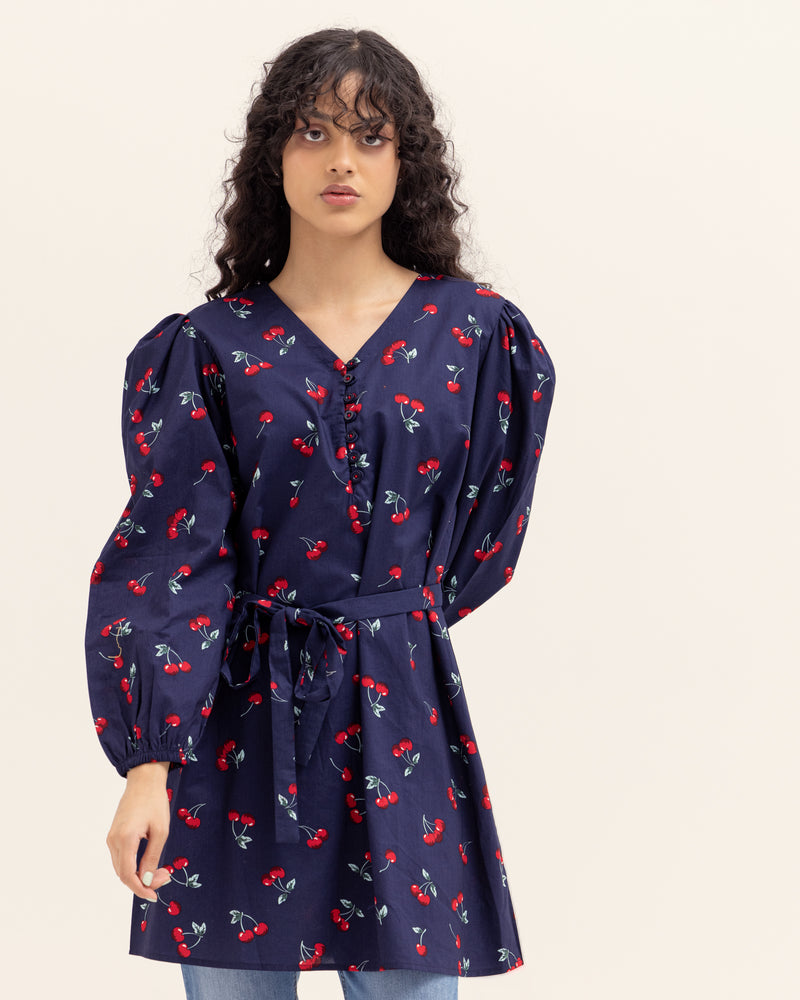 Women Cherry Top with Belt - Engine - Buy Now
