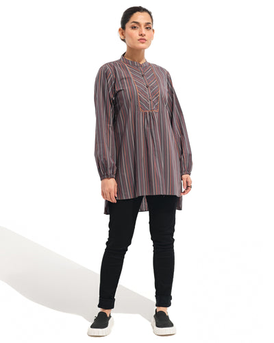 Women Striped Printed Top