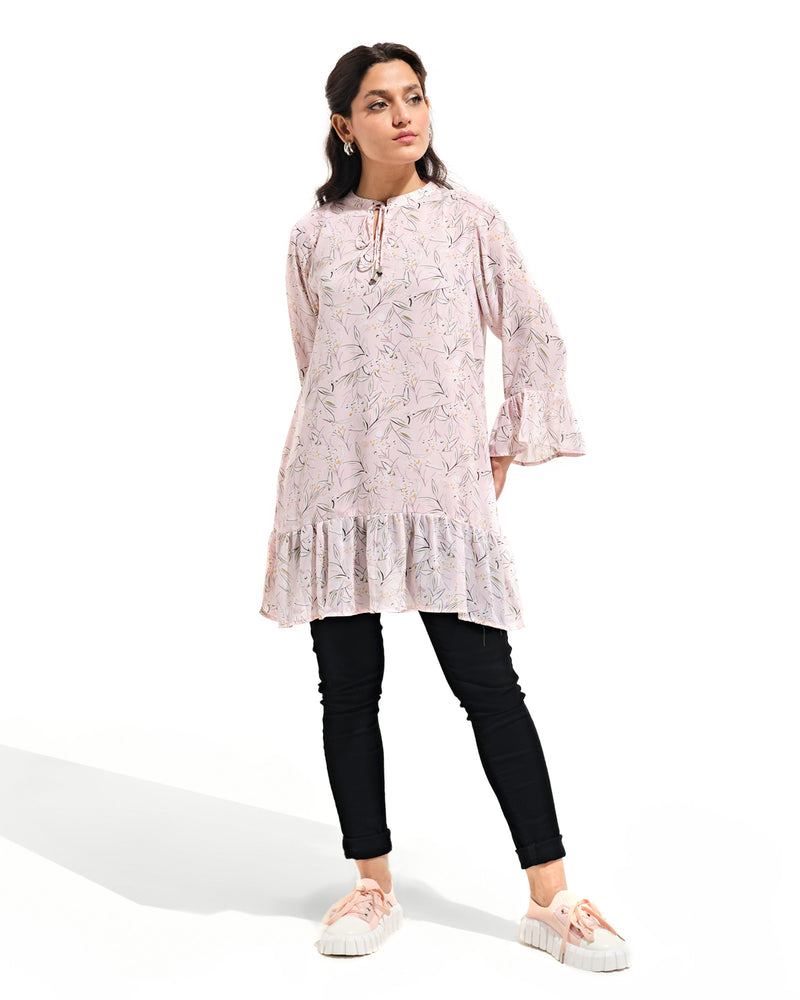 Women Floral Tier Top with Tie Detail - Engine - Buy Now